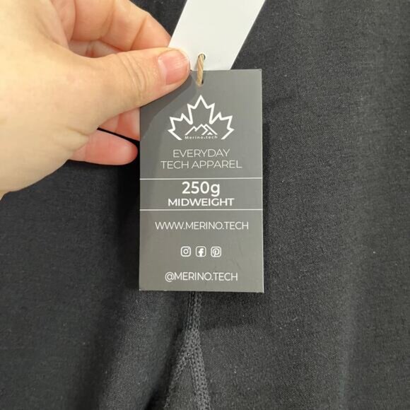 Merino Tech 100% Merino Wool Base Layer Pants XXL NWT Black Thermal Warm - Picture 6 of 13